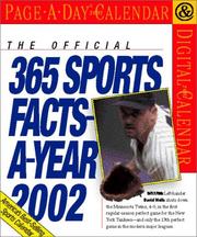 Cover of: Official 365 Sports Facts-a-Year Page-A-Day Calendar 2002