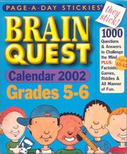 Cover of: Brain Quest Grades 5-6 Page-A-Day Stickies Calendar 2002