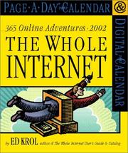 Cover of: Whole Internet Page-A-Day Calendar 2002