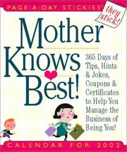 Cover of: Mother Knows Best Page-A-Day Stickies Calendar 2002