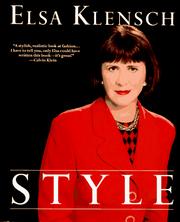 Cover of: Style by Elsa Klensch