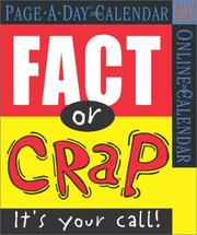 Cover of: Fact or Crap Page-A-Day Calendar 2004 (Page-A-Day(r) Calendars)