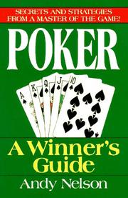 Cover of: Poker: A Winner's Guide