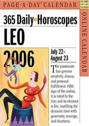 Cover of: 365 Daily Horoscopes Leo 2006 by Jill Goodman