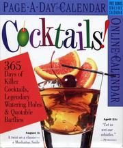 Cover of: Cocktails! Page-A-Day Calendar 2007 (Page-A-Day Calendars)