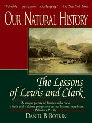 Our natural history by Daniel B. Botkin