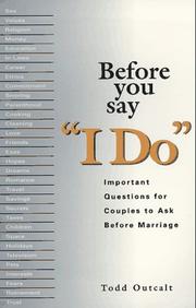 Before you say "I do"