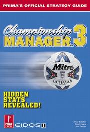 Cover of: Championship Manager 3