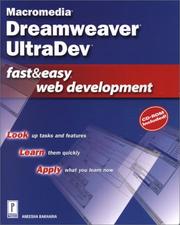 Cover of: Macromedia Dreamweaver UltraDev Fast & Easy Web Development (With CD-ROM) (Fast & Easy Web Development)