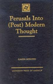Cover of: Perusals into (Post) Modern Thought
