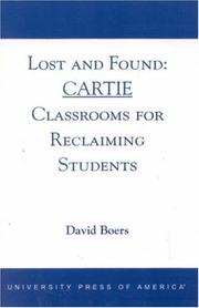 Cover of: Lost and Found: CARTIE Classrooms for Reclaiming Students