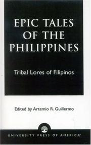 Cover of: Epic Tales of the Philippines by Artemio R. Guillermo