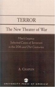 Cover of: Terror: The New Theater of War: Mao's Legacy: Selected Cases of Terrorism in the 20th and 21st Centuries