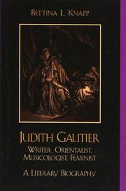 Cover of: Judith Gautier by Bettina L. Knapp