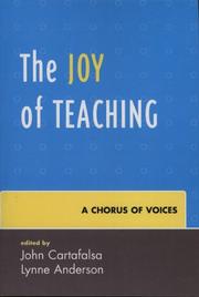 Cover of: The Joy of Teaching: A Chorus of Voices