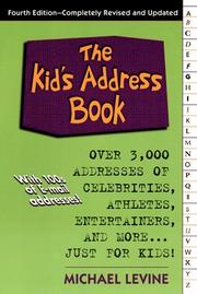 Cover of: The Kid's Address Book (Kid's Address Book, 4th ed)