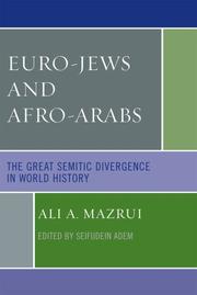 Cover of: Euro-Jews and Afro-Arabs by Ali AlʼAmin Mazrui