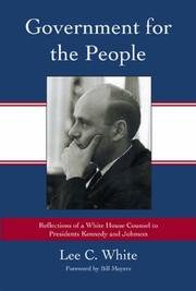 Cover of: Government for the People | Lee C. White