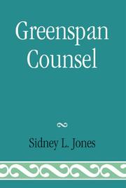 Cover of: Greenspan Counsel