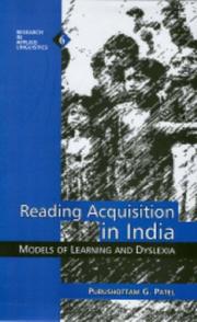 Cover of: Reading Acquisition in India by Purushottam G Patel