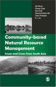 Cover of: Community-Based Natural Resource Management in South Asia by Ajit Menon, Praveen Singh, Esha Shah, Sharachachandra Lele, Suhas Paranjape, Kj Joy