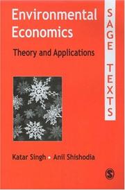 Cover of: Environmental Economics by Katar Singh, Anil Shishodia
