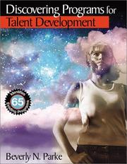 Cover of: Discovering Programs for Talent Development | Beverly N. Parke