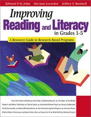 Cover of: Improving Reading and Literacy in Grades 1-5: A Resource Guide to Research-Based Programs