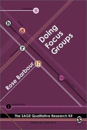 Doing Focus Groups (Qualitative Research Kit) by Rosaline Barbour