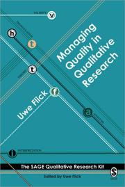 Cover of: Managing Quality in Qualitative Research (Qualitative Research Kit)