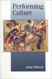 Cover of: Performing Culture by John Tulloch