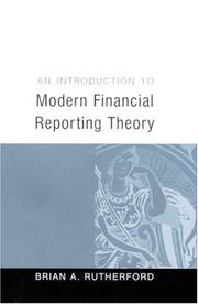 An Introduction to Modern Financial Reporting Theory by Brian A Rutherford