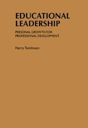 Cover of: Educational Leadership by Harry Tomlinson