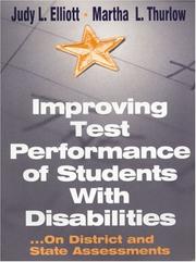 Cover of: Improving Test Performance of Students With Disabilities: ...On District and State Assessments