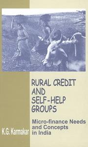 Cover of: Rural Credit and Self-Help Groups: Micro-finance Needs and Concepts in India