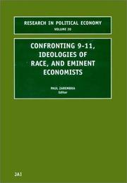 Cover of: Confronting 9-11, Ideologies of Race, and Eminent Economists
