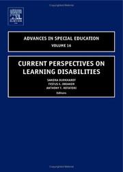 Cover of: Current Perspectives on Learning Disabilities, Volume 16 (Advances in Special Education)