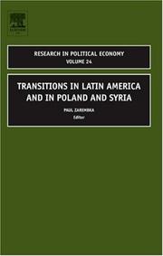 Cover of: Transitions in Latin America and in Poland and Syria (Research in Political Economy) by Paul Zarembka