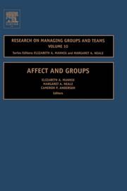 Cover of: Affect and Groups (Research on Managing Groups and Teams)