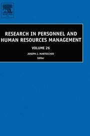 Cover of: Research in Personnel and Human Resources Management