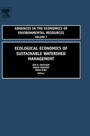 Cover of: Ecological Economics of Sustainable Watershed  Management, Volume 7 (Advances in the Economics of Environmental Resources)