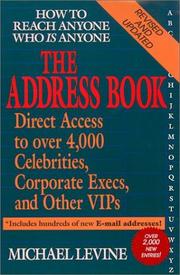 Cover of: The Address Book by Michael Levine