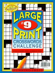 Cover of: Large Print Crosswords Challenge #9