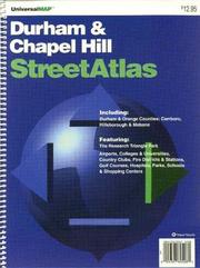 Cover of: Durham / Chapel Hill, NC Street Atlas