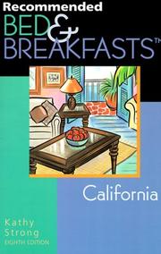 Cover of: Recommended Bed & Breakfasts California