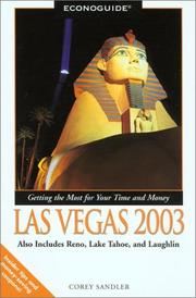 Cover of: Econoguide Las Vegas 2003: Also includes Reno, Lake Tahoe, and Laughlin