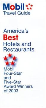 Cover of: America's Best Hotels and Restaurants, 2003 by Mobil Travel Guide