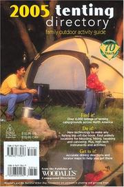 Cover of: Woodall's Tenting Directory, 2005 (Woodall's Tenting Directory) by Corp. Woodall Publishing
