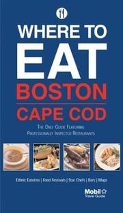 Cover of: Where to Eat Boston/Cape Cod (Mobil Dining Guides)