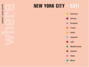 Cover of: Where New York City Eat | WHERE MAGAZINE